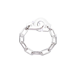 Moonmory Fashion 925 Sterling Silver Handcuff Ring