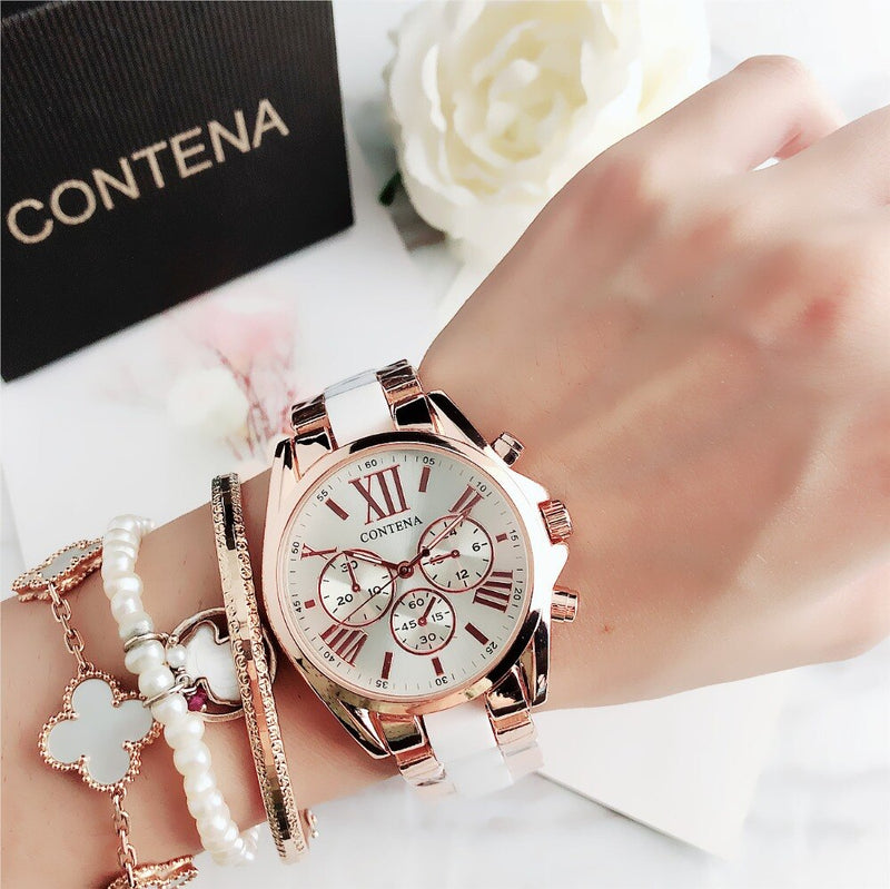 Women Watches 2020 Luxury Sport Analog Quartz Women Bracelet Dress Watch Round Dial Stainless Steel Female Clock Reloj Mujer