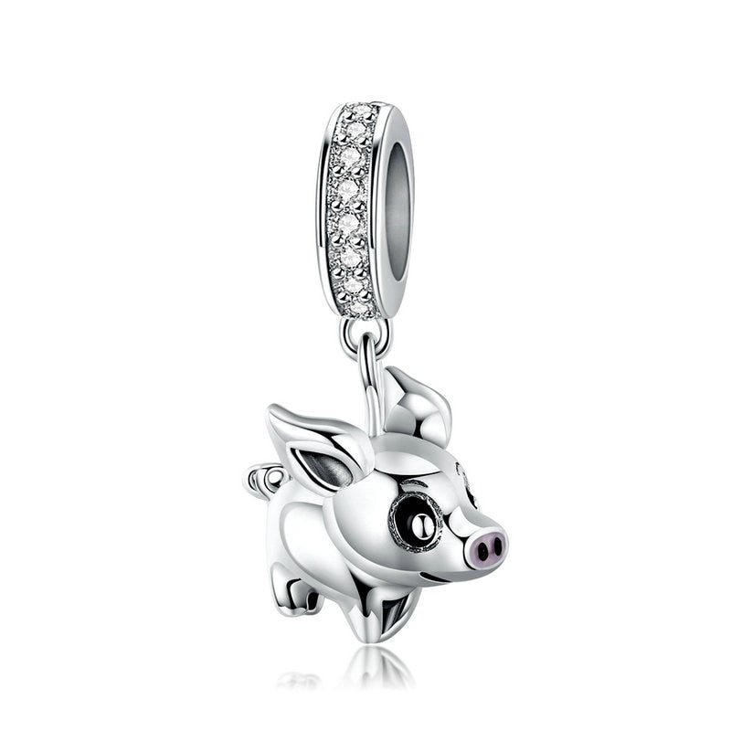 Cute 925 Sterling Silver Beads Charms fit Original Pandora Bangles