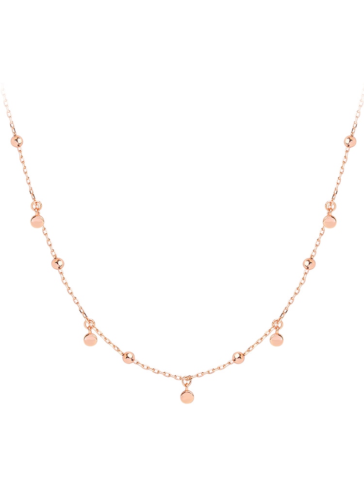 Real 925 Sterling Silver Geometric Round Choker Necklace