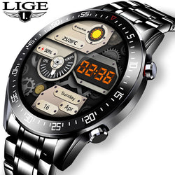 Full Circle Touch Screen Sports Fitness Watch for Men