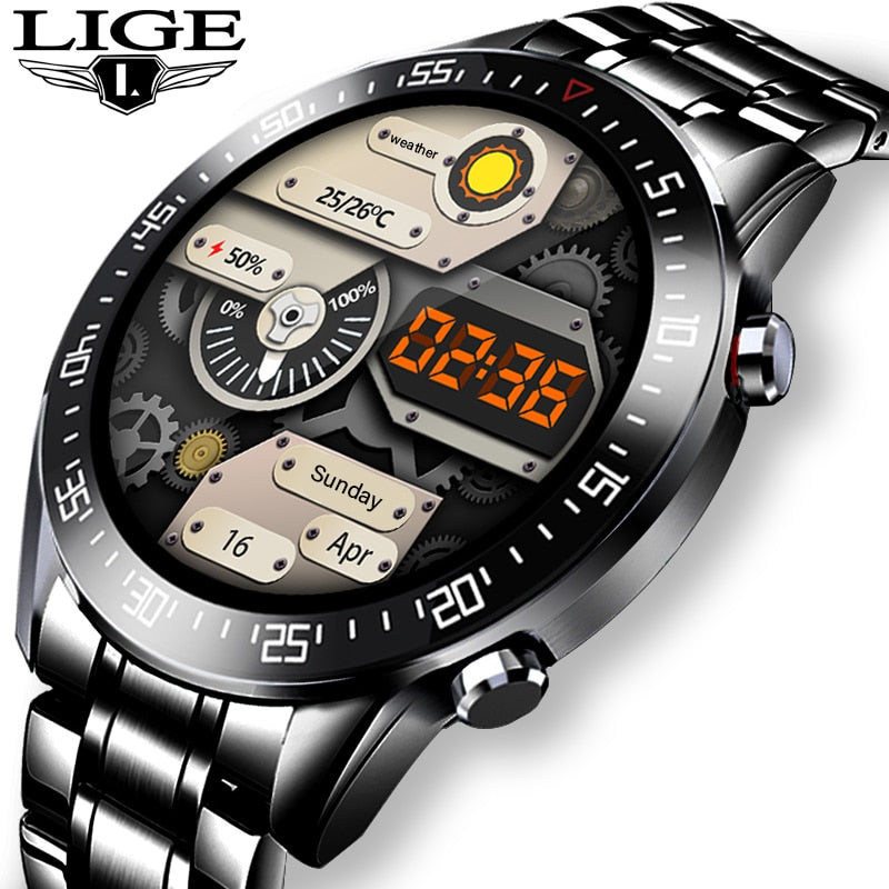 Full Circle Touch Screen Sports Fitness Watch for Men