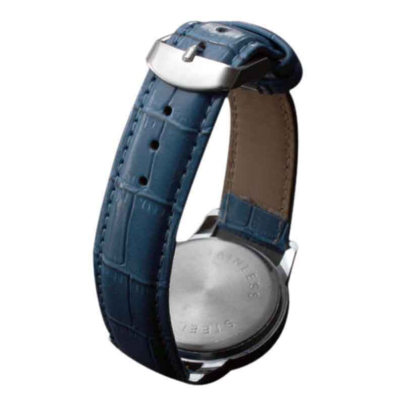 Retro Design 3 eyes Mens Watch Leather Analog Quartz Geneva Luxury Ladies Dress Wrist Watch Clock Analog Watch Watches Blue