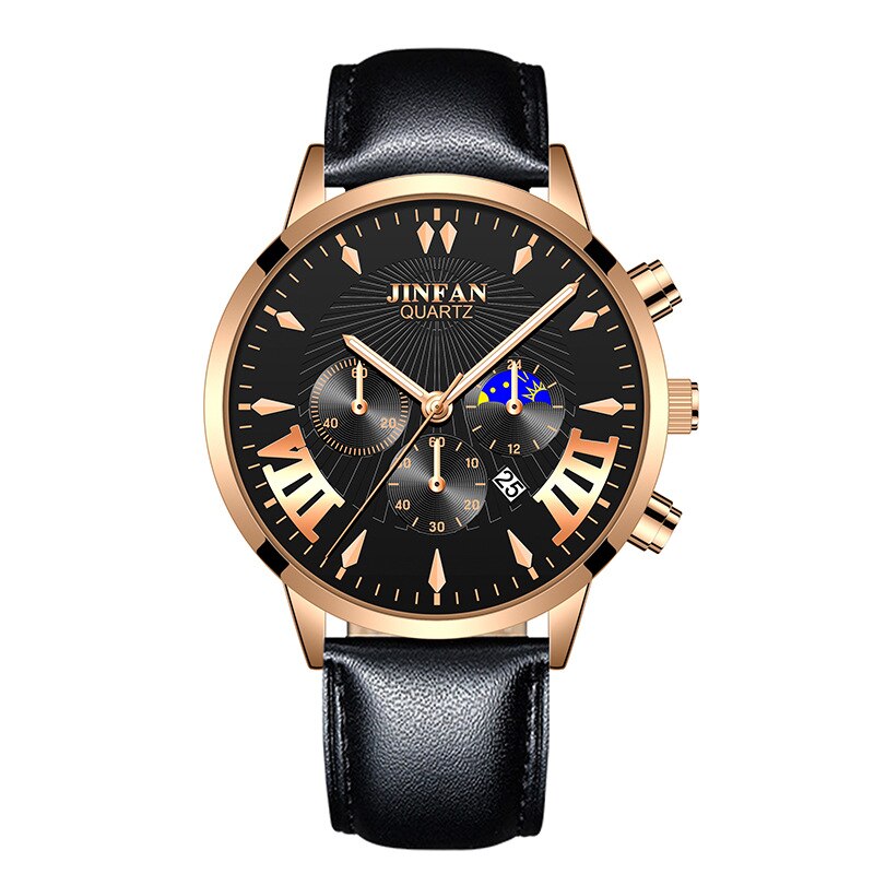 Men Watches Luxury Famous Brand Men Leather Strap Calendar Watch Men Military Sport Luminous Quartz Watch relogio masculino
