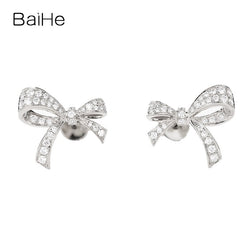 White/Rose/Yellow Gold 0.30ctw Diamond Stud Earrings for her