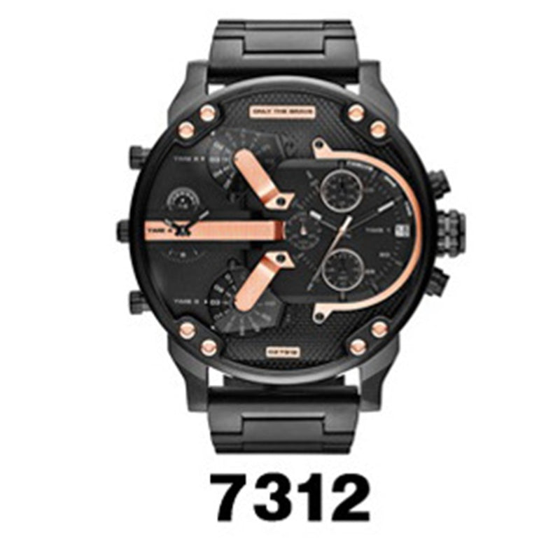 Fashionable Large Dial Stainless Steel Analogue Quartz Watch for Men