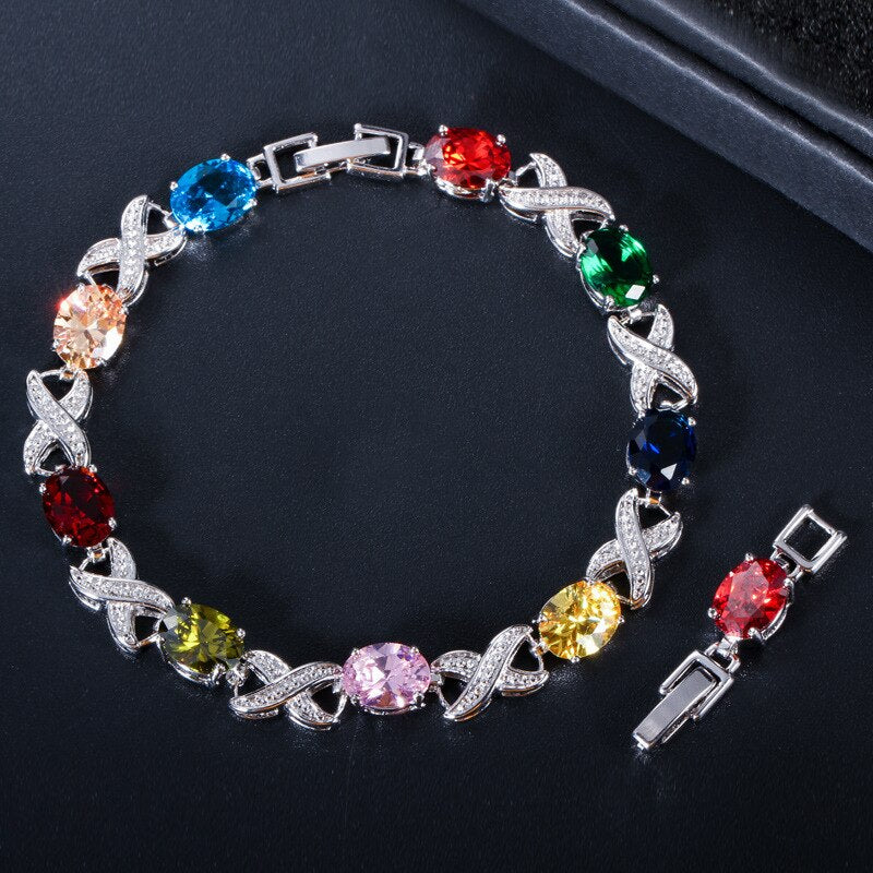Sterling Silver 0.50ctw Gemstone Bracelet for Her