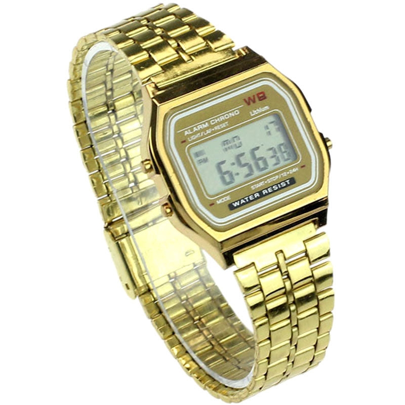 The Classic Square LED Electronic Watches Alloy Women Watch Multi-function