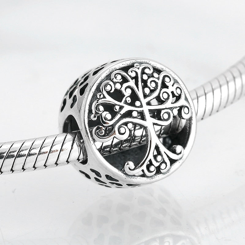 JIUHAO Enamel CZ Charm Beads in 925 Sterling Silver Fit Original Charms Bracelet