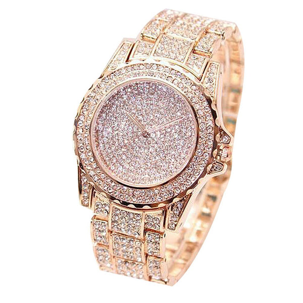 2021 fashion watch ladies luxury round quartz watch ladies watch shiny golden silver watch watch ladies gift