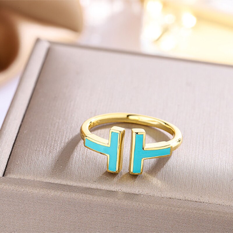 Christmas gift K gold high quality ladies wedding ring boutique fashion jewelry