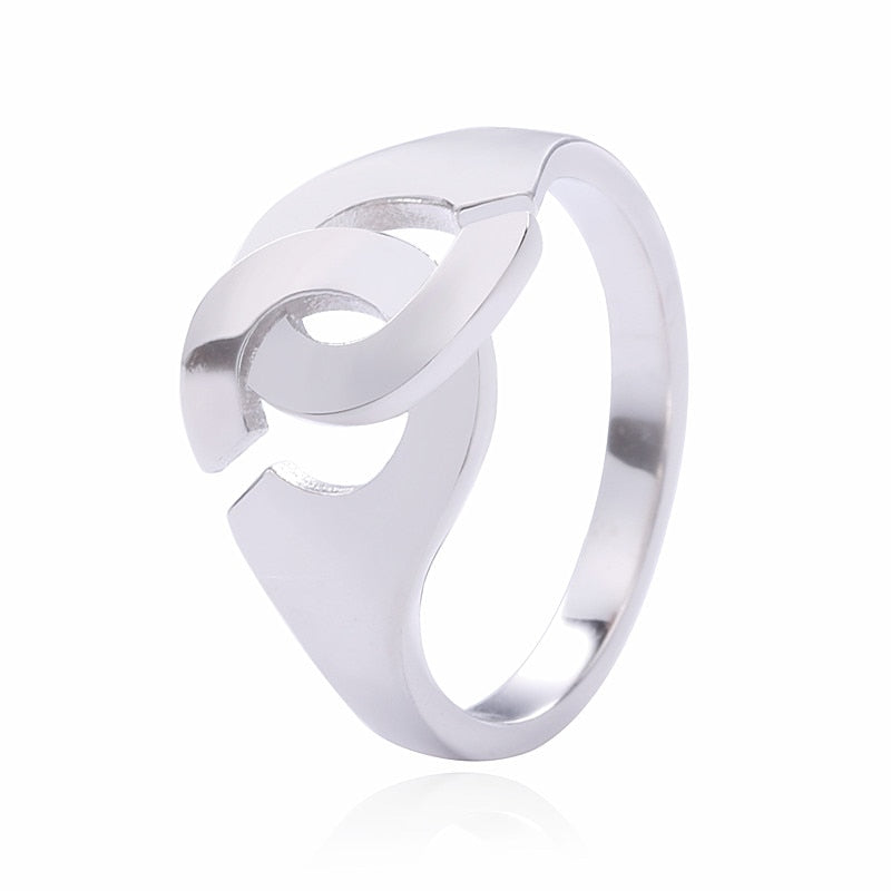 Moonmory Fashion 925 Sterling Silver Handcuff Ring