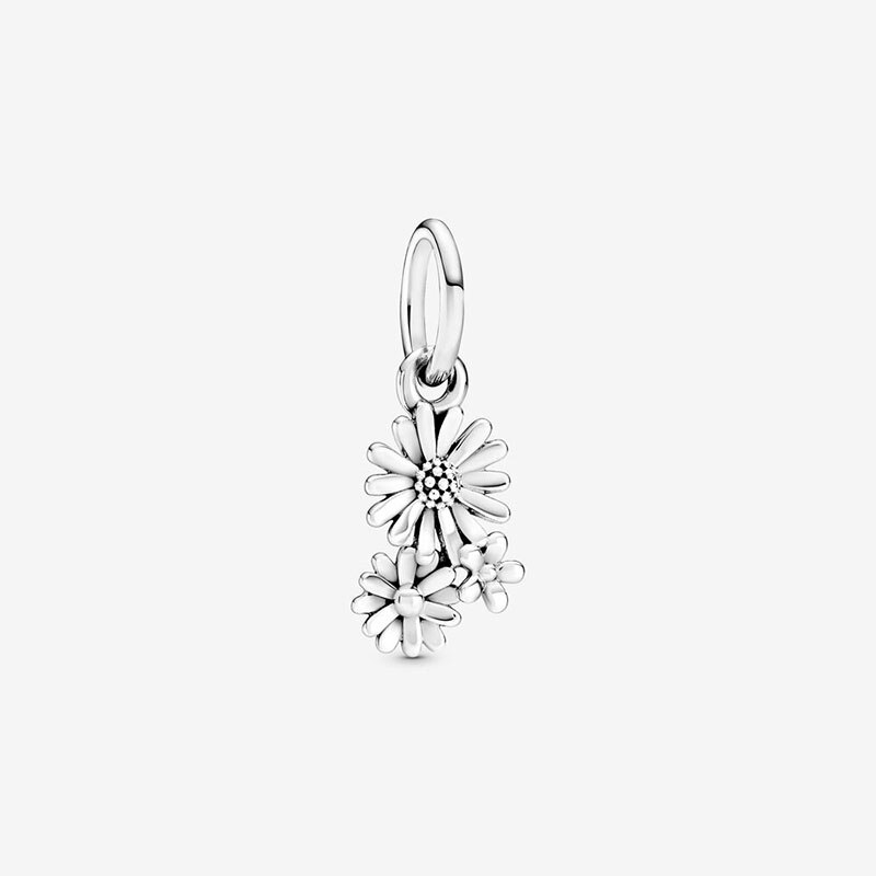 Spring New 925 Sterling Silver Beads Sparkling Daisy Flower Rabbit Charms fit Original pandora Bracelets Women DIY Jewelry