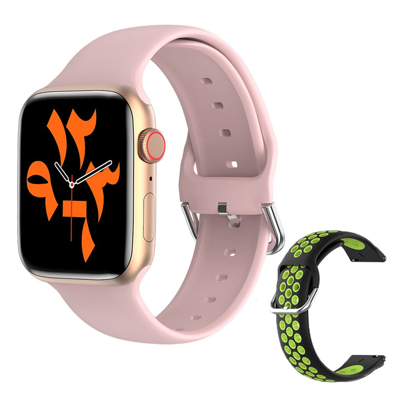 Stainless Steel IWO W66 Smart Watch with Bluetooth Call and 1.69 Inch Display for Women