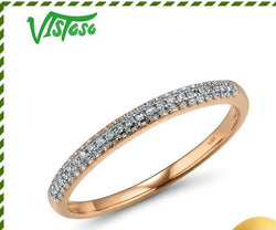 14K Rose Gold Diamond Ring for Women