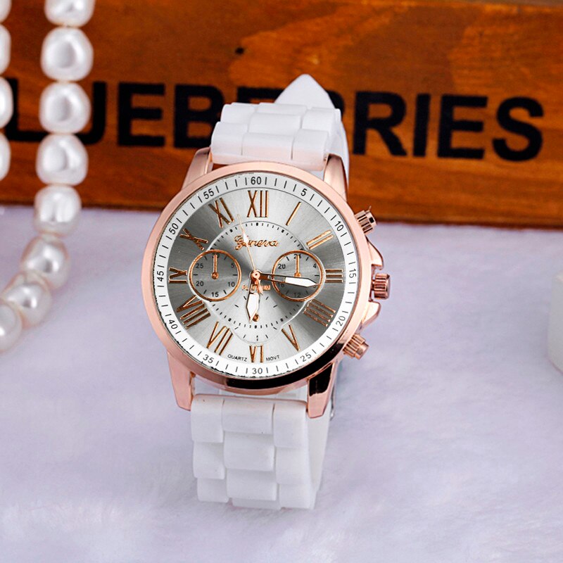 Silicone Rubber Jelly Gel Quartz Analog Sport Watch for Unisex