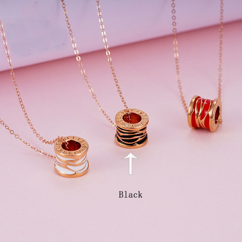 CHUHAN Genuine 18k gold Diamond Necklace Clavicle Chain Rose Gold Fashion Diamond Pendant Real gold gift for girlfriend Jewelry