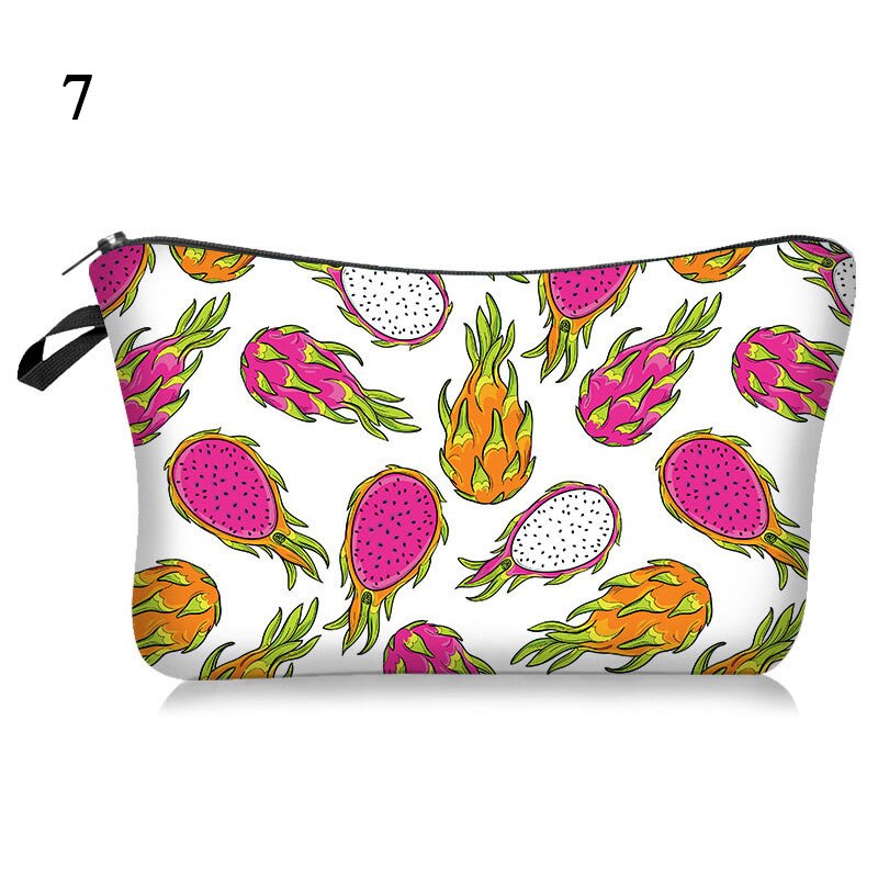New Makeup Bags Women Cosmetic Bag Printing Neceser Cosmetics Pouchs For Travel Make Up Bag Cute Fruit Print Bag Accessories