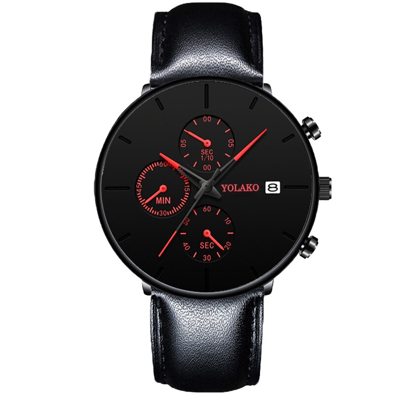 Stainless Steel Mesh Quartz Sports Business Watch for Men