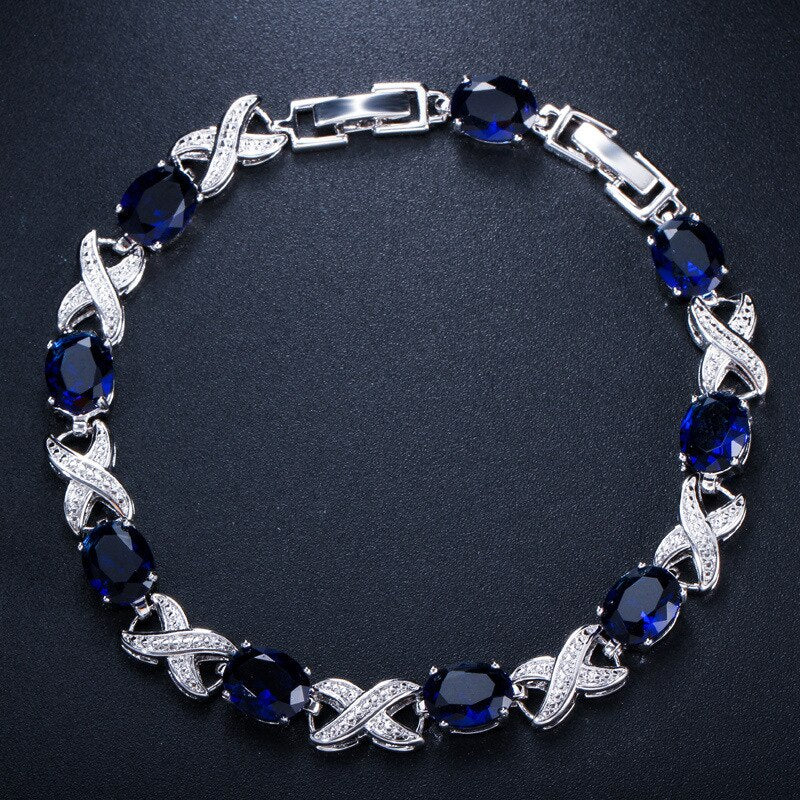 Sterling Silver 0.50ctw Gemstone Bracelet for Her