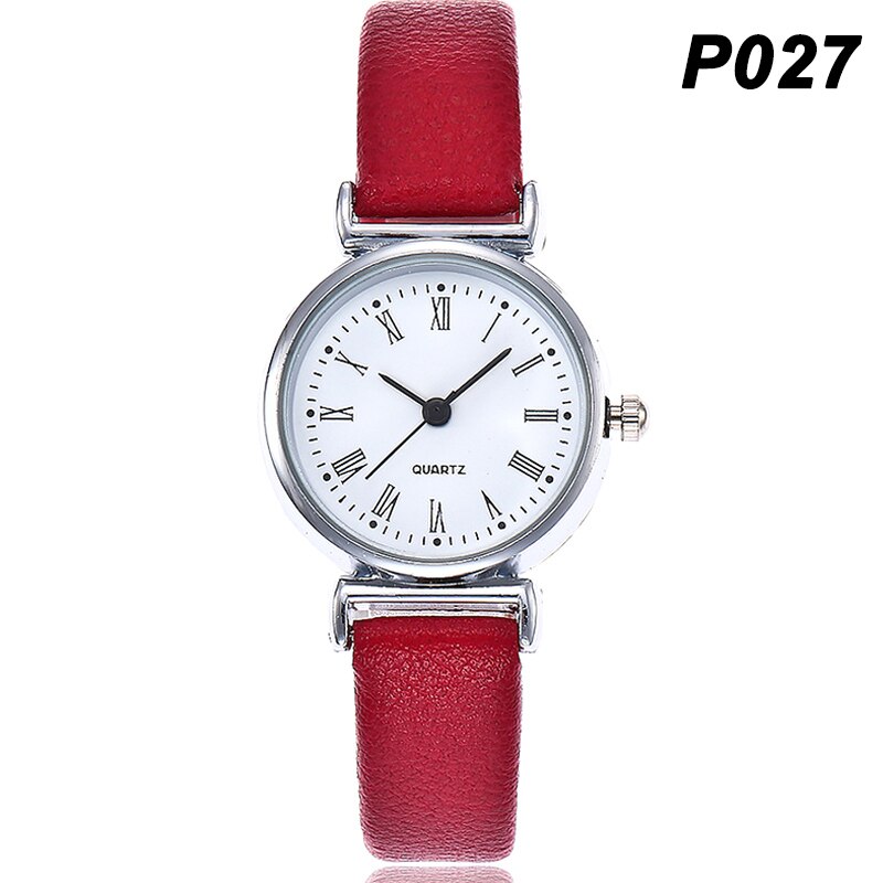 Women Classic Quartz Watch PU Leather Band Round Dial Sports Watch Gifts TT@88