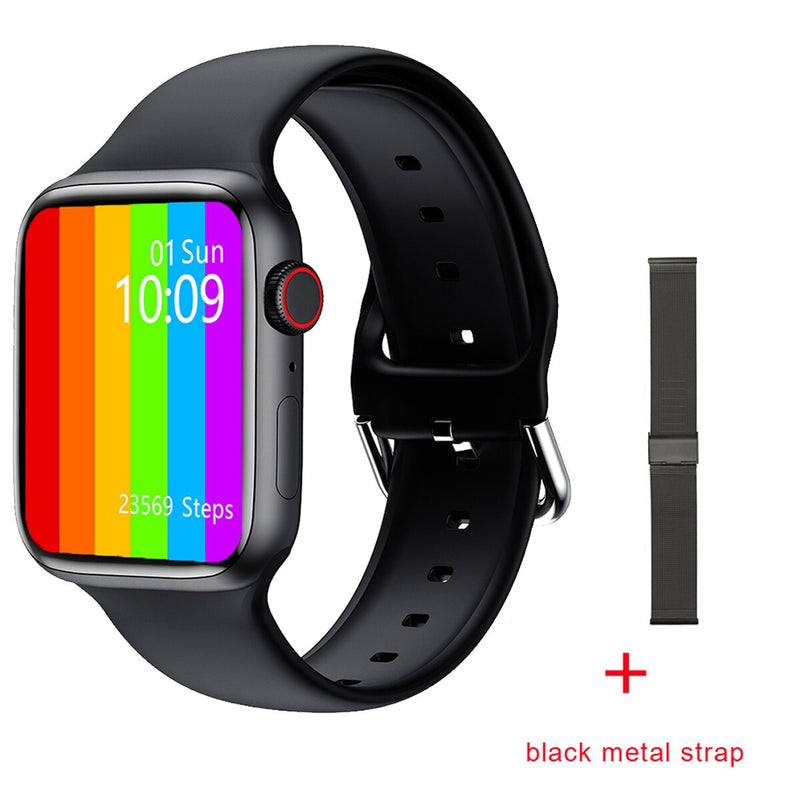 Stainless Steel IWO W66 Smart Watch with Bluetooth Call and 1.69 Inch Display for Women