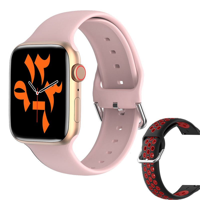 Stainless Steel IWO W66 Smart Watch with Bluetooth Call and 1.69 Inch Display for Women