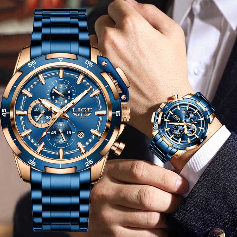 Stainless Steel Quartz Watch for Men