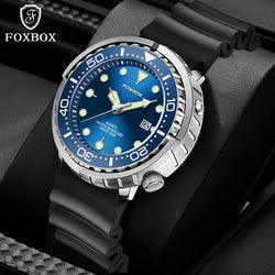 Stainless Steel Silicone Fashion Quartz Date Chronograph Watch for Men