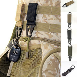 Nylon Belt Backpack Molle Hook, Military Hunting Tactical Waist Strap Buckle for Men