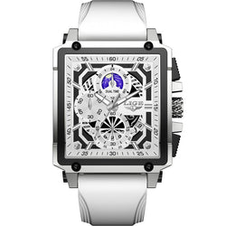 Stainless Steel Luminous Analog Chronograph Watch for Men.