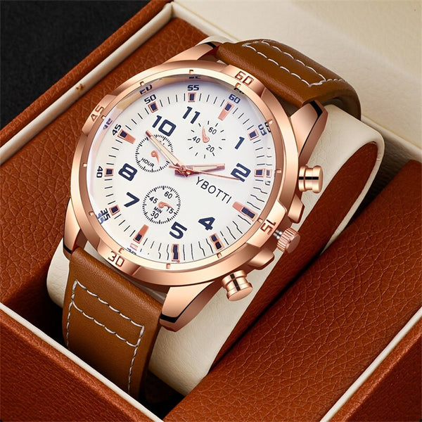 Stainless Steel Quartz Casual Watch for Men