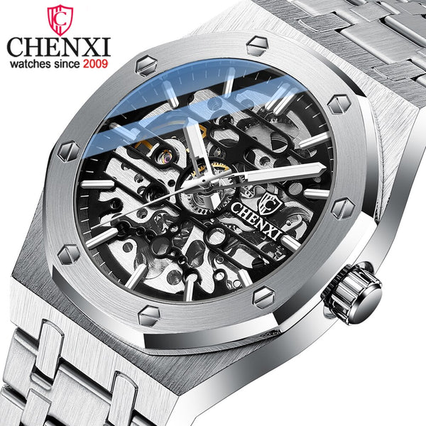 Stainless Steel Automatic Men's Tourbillon Watch