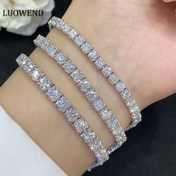 18K White Gold Diamond Bracelet for Women