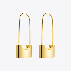 ENFASHION Wholesale Lock Drop Earrings For Women Gold Color Stainless Steel Dangle Earings Fashion Jewelry Gifts Brinco E5282