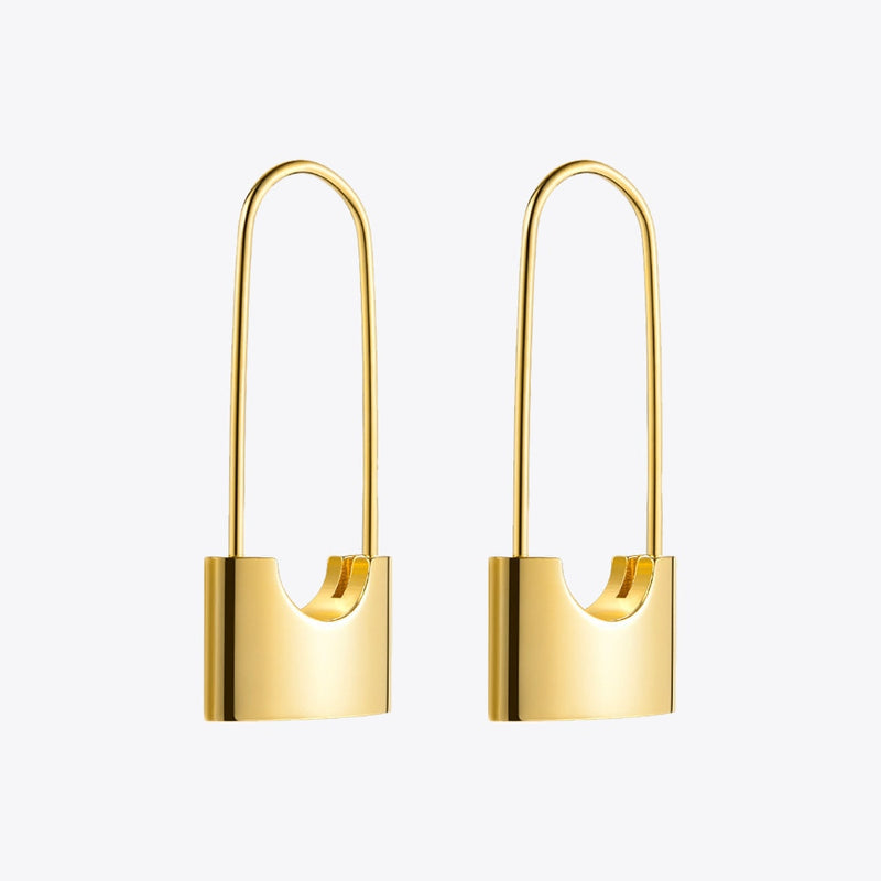 ENFASHION Wholesale Lock Drop Earrings For Women Gold Color Stainless Steel Dangle Earings Fashion Jewelry Gifts Brinco E5282