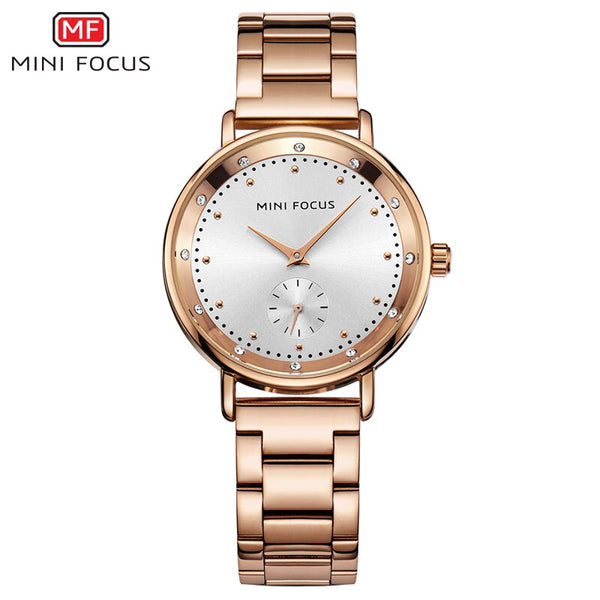 Rose Gold Stainless Steel Ladies Watch