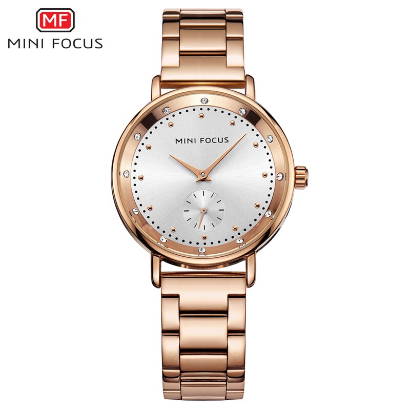 Rose Gold Stainless Steel Ladies Watch