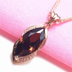 585 Purple Gold Plated 14K Rose Gold Inlaid Marquise Ruby Womens Jewelry Set New Classic Luxury Wedding earrings rings