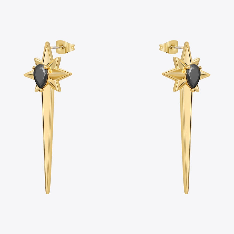 ENFASHION New Pendientes Octagon Drop Earrings For Women Trendy Gold Color Earrings Fashion Jewelry Wholesale E221484