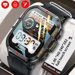 1.96 Inch Bluetooth Call Smartwatch with Health Monitor for Men