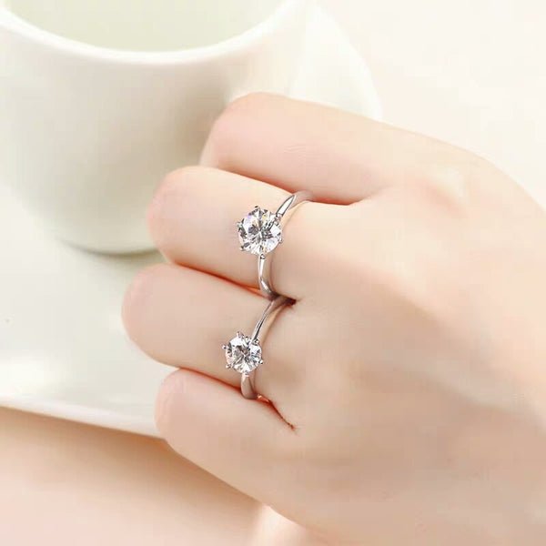 14K Gold Moissanite Solitaire Ring for Women