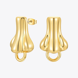 ENFASHION Artificial Human Nose Loop Earrings For Women Gold Color 3D Drop Earring Fashion Jewelry Friend Gift Pendientes E1222
