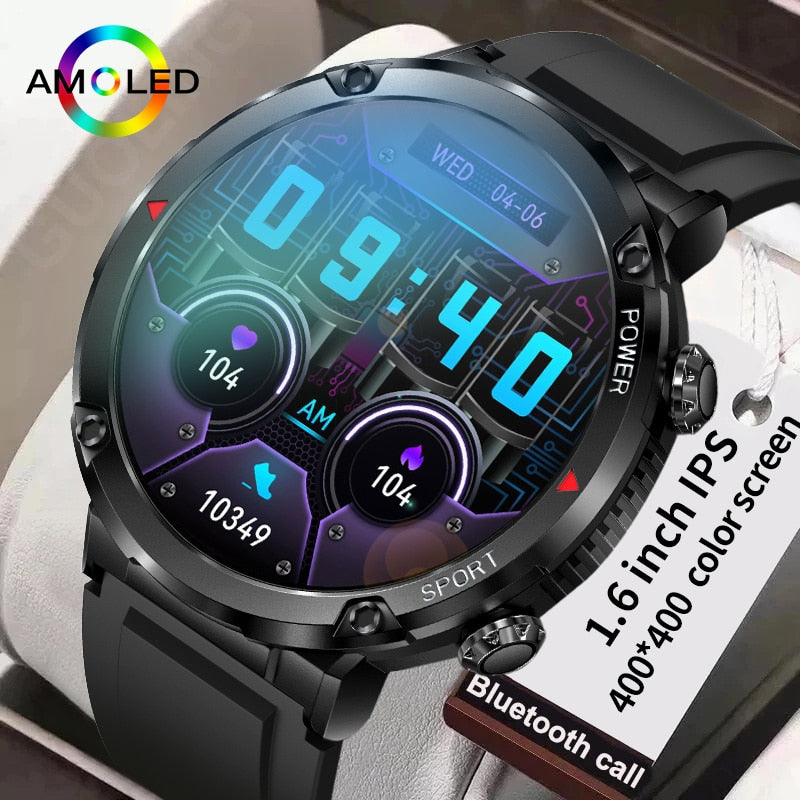 Stainless Steel 1.6 Inch IPS Display Smartwatch with Voice Calling for Men