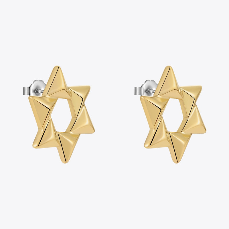 ENFASHION Pendientes Snowflake Stud Earring For Women Gold Color Aretes Windmill Design Jewelry Christmas Droppshiping E221473