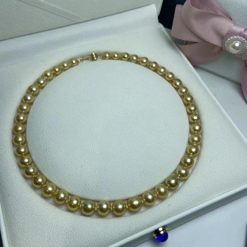 Gold South Sea Pearl Necklace for Women