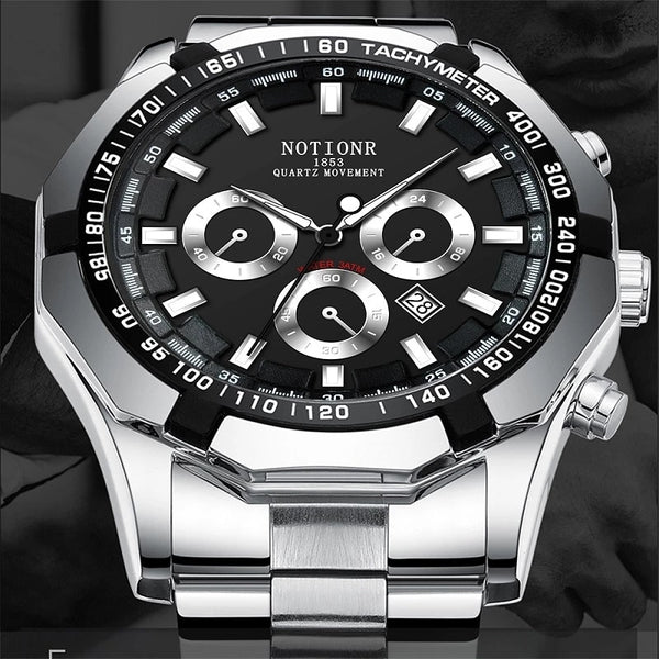 Stainless Steel Luminous Men's Sports Watch