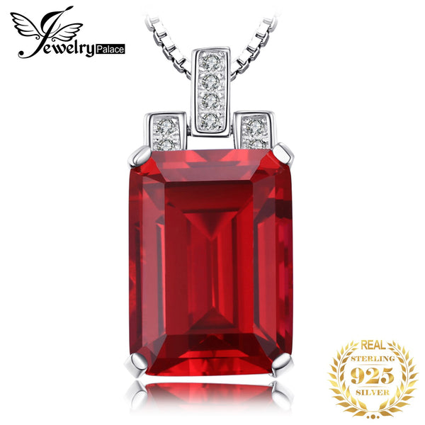 9ct Gold Red Ruby Pendant for Women