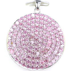 925 Sterling Silver Pendant with Kunzite, Garnet, Amethyst, Peridot, and CZ for Women