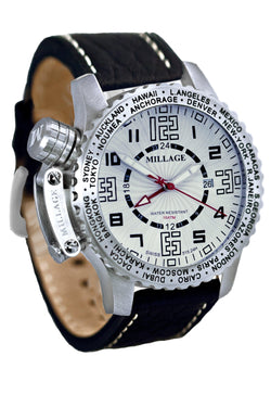 Millage MOSCOW Collection Watch W-BLK-BLK-LB - Bids.com